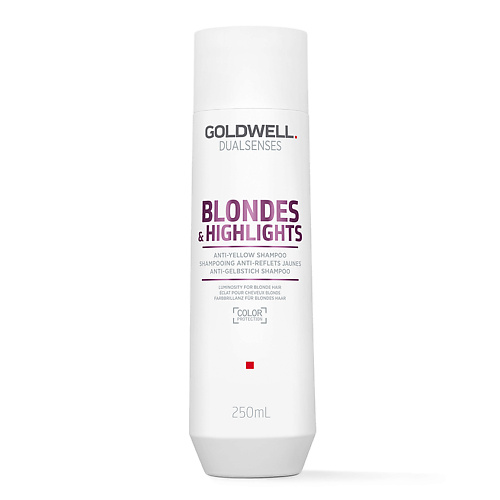 GOLDWELL Шампунь для осветленных и мелированных волос Dualsenses Blondes & Highlights Anti-Yellow Shampoo goldwell гель для укладки волос dualsenses men styling power gel