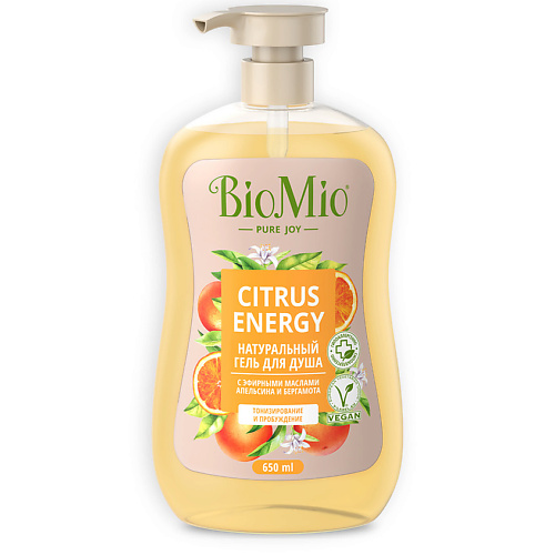 BIO MIO Натуральный гель для душа с эфирными маслами апельсина и бергамота Citrus Energy карандаш для ароматерапии с эфирными маслами добрый аптекарь 1 3г