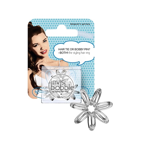 INVISIBOBBLE Резинка для волос NANO Crystal Clear (с подвесом) шампунь для волос clear floral splash женский 380 мл