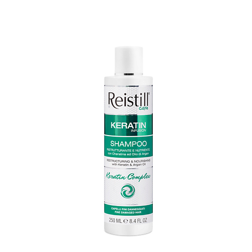 REISTILL Восстанавливающий шампунь с кератином для тонких волос meolikalag meoli укрепляющий восстанавливающий шампунь с кератином 400