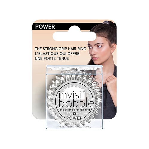 INVISIBOBBLE Резинка-браслет для волос POWER Crystal Clear (с подвесом) полигель irisk 20 crystal clear 20 г