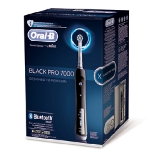 ORAL-B Электрическая зубная щетка 7000/D36 Black Pro (тип 3764) зубная щетка oral b ultrathin уход за деснами серебро экстра мягкая 1 шт