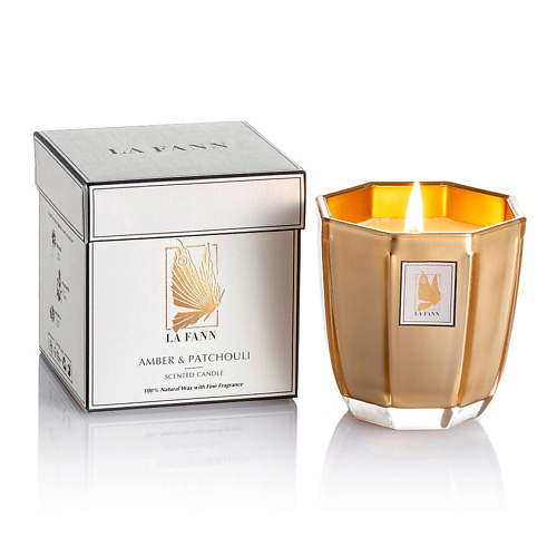 LA FANN Ароматическая свеча Amber & Patchouli parfum de vie свеча golden amber 230