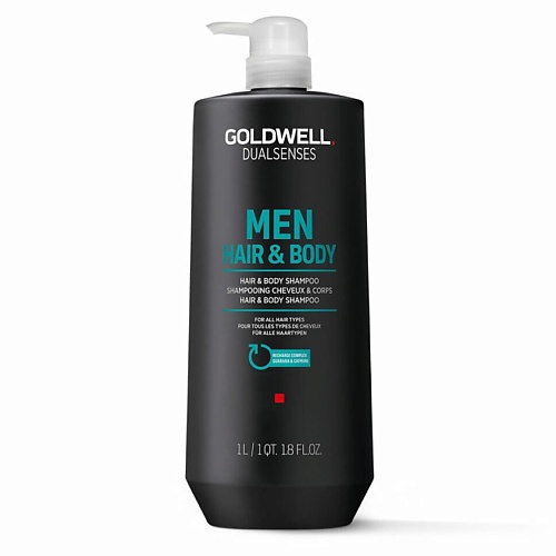 GOLDWELL Шампунь для волос и тела Men Hair & Body Shampoo балансирующий шампунь для жирных волос balancing shampoo oily hair 43212 300 мл