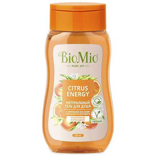 BIO MIO Натуральный гель для душа с эфирными маслами апельсина и бергамота Citrus Energy набор botavikos energy гель для душа 200 мл скраб для тела 250 мл крем для рук 75 мл