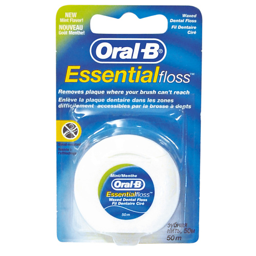 ORAL-B Зубная нить Essential floss мятная oral b зубная нить essential floss мятная