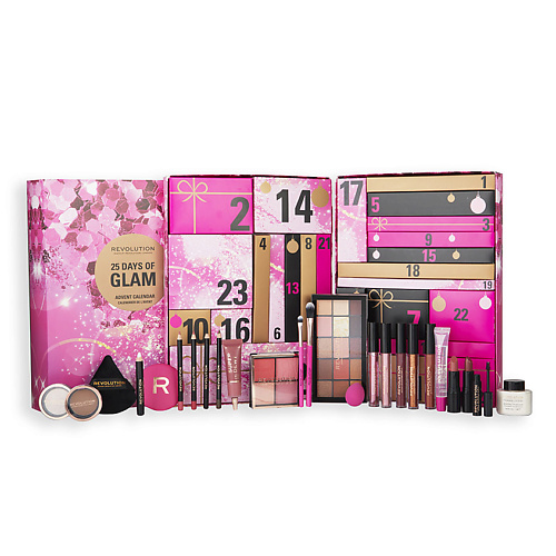 REVOLUTION MAKEUP Набор 25 Days of Glam Advent Calendar mac набор для губ kiss it twice powder kiss liquid duo pink