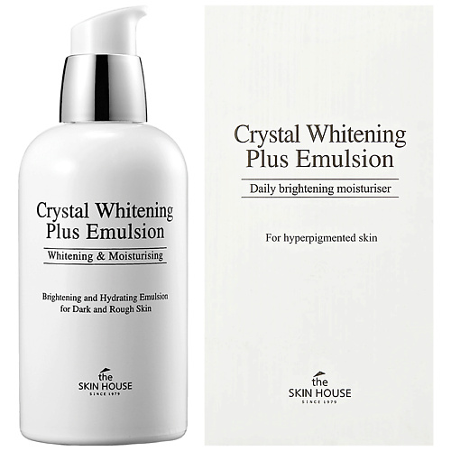 THE SKIN HOUSE Эмульсия для лица для выравнивания тона Crystal Whitening gluta c whitening body lotion rich emollients to nourish dry skin keep skin moist smooth delicate tender and elastic care lotion