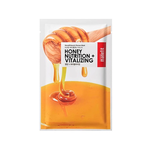 MANEFIT Маска тканевая с медом для питания и восстановления