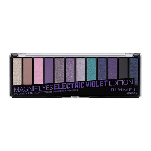 RIMMEL Палетка из 12 оттенков для век Magnifeyes Palette палетка помад для губ 6 оттенков pro lip palette l22lp02 02 the nudes 1 шт