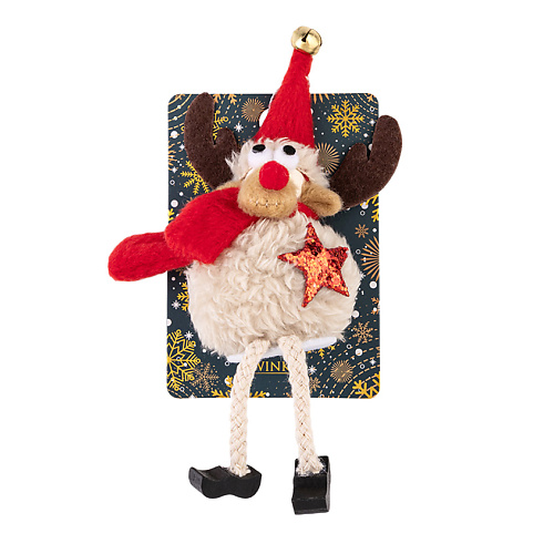TWINKLE Декоративная елочная игрушка DEER RED twinkle фигурка декоративная nutcracker