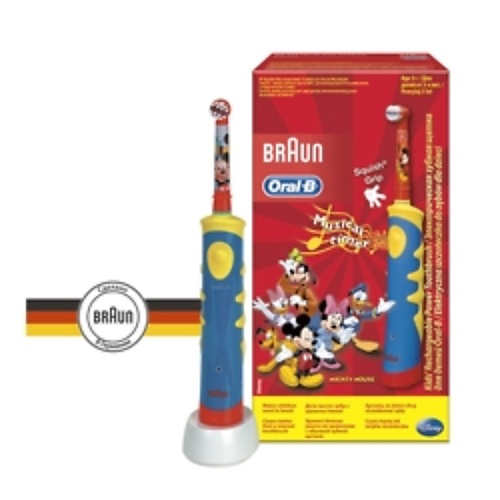 ORAL-B Электрическая зубная щетка детская Mickey for Kids D10.513 (тип 3757) oral b электрическая зубная щетка 7000 d36   pro тип 3764
