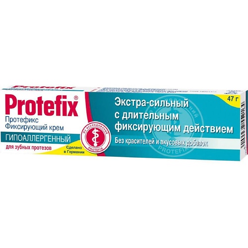 АПТЕКА Протефикс крем фиксирующий д/зубных протезов экстра-сильный мята 40мл