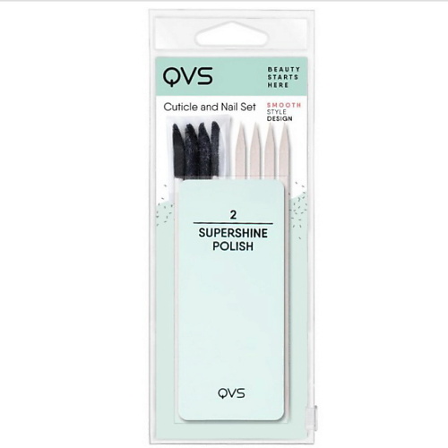 QVS Набор для маникюра пилка и палочки moriki doriki набор для маникюра manicure set lana