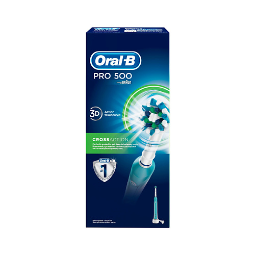 ORAL-B Электрическая зубная щетка Professional Care 500/D16 (тип 3756) зубная щетка braun oral b pro 500 crossaction d16 513 u бело голубой
