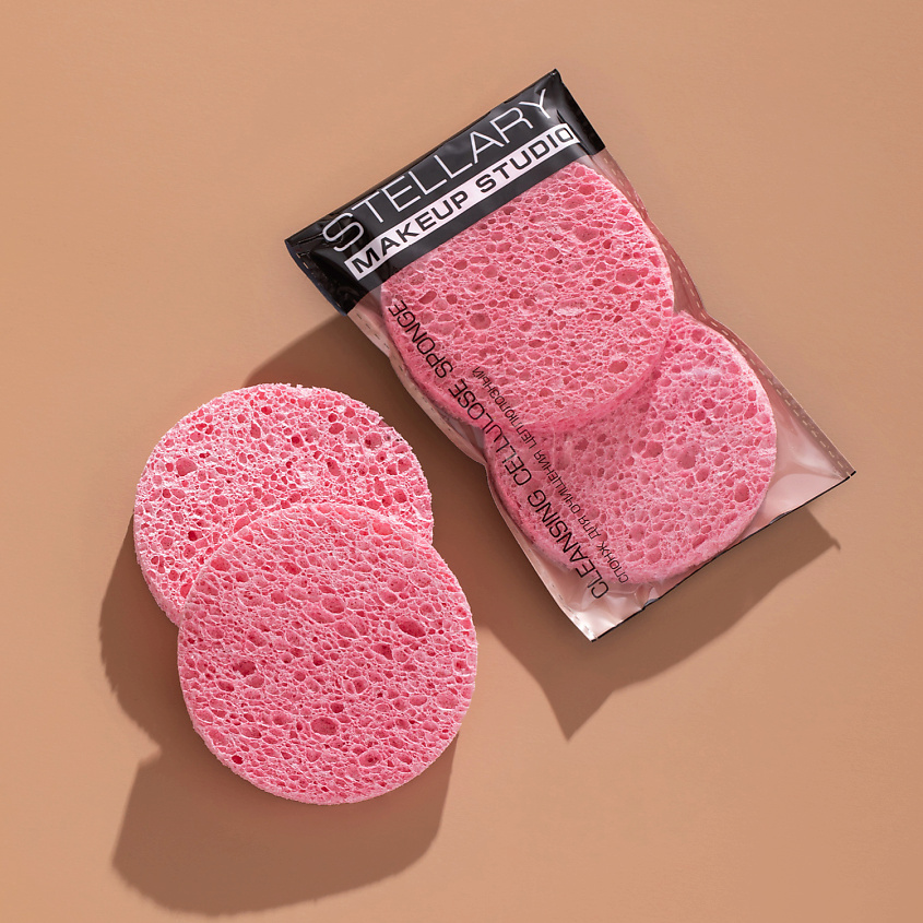 фото Stellary спонж из натуральной целлюлозы cellulose sponge