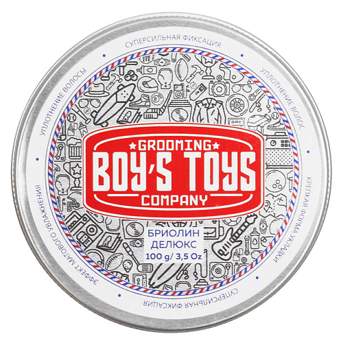 BOY'S TOYS Бриолин для укладки волос сверх сильной фиксации со средним уровнем блеска Deluxe sensual toys дилдо фаллоимитатор двойной член реалистичный 45 см
