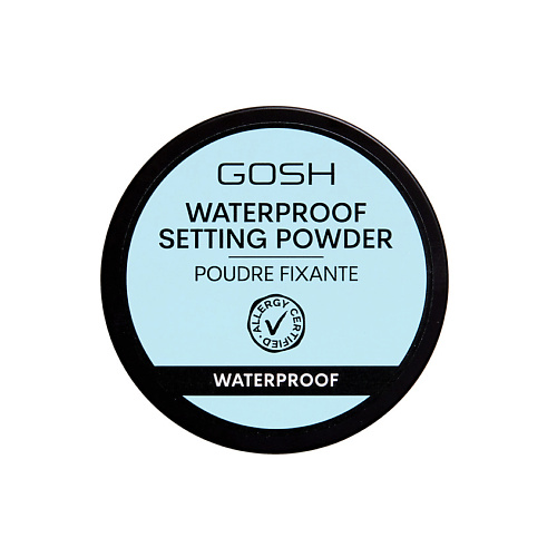 GOSH Пудра для лица рассыпчатая водостойкая прозрачная Waterproof Setting Powder сумка шоппер прозрачная синяя пвх 33х27х10