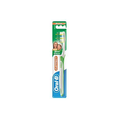 ORAL-B Зубная щетка 3_EFFECT Maxi Clean 40 средняя cvdent зубная щетка cvdent oral pro soft