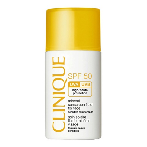 фото Clinique солнцезащитный минеральный флюид для лица mineral sunscreen fluid for face spf 50