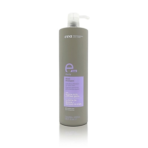 EVA PROFESSIONAL HAIR CARE Шампунь для кудрявых волос разглаживающий E-Line Curly питательный шампунь с молочными протеинами milk line