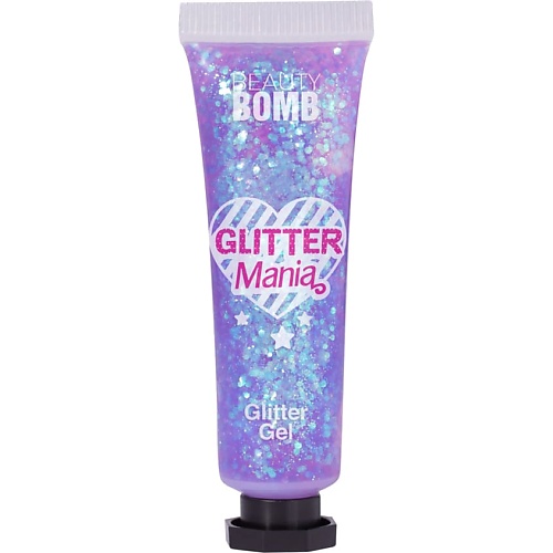 фото Beauty bomb глиттер гель для лица glitter gel «glitter mania»
