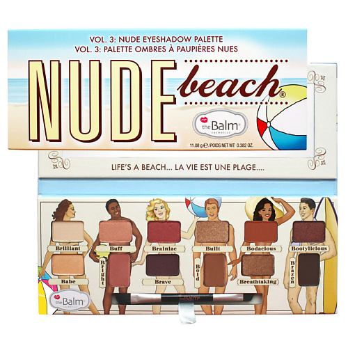 THEBALM Палетка теней Nude Beach lovely палетка теней для век nude make up kit dark