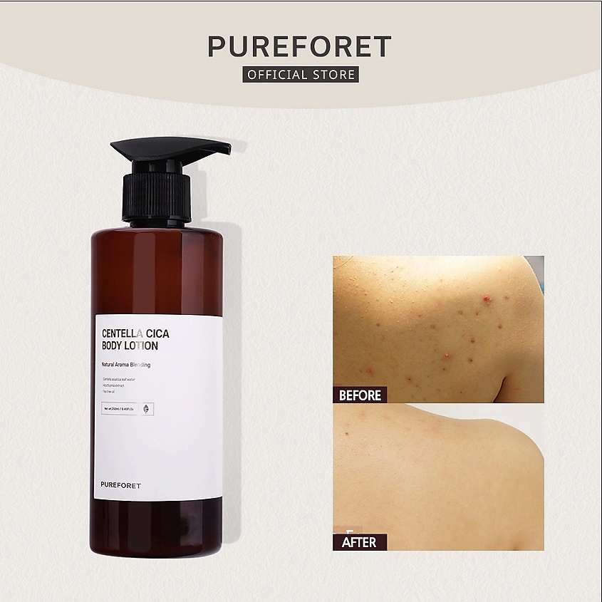 фото Pureforet лосьон для тела с центеллой centella cica body lotion