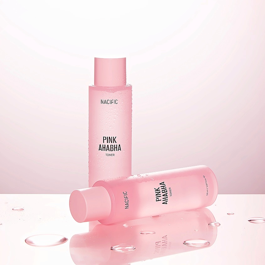 фото Nacific тонер отшелушивающий с экстрактом арбуза и aha/bha кислотами pink ahabha toner