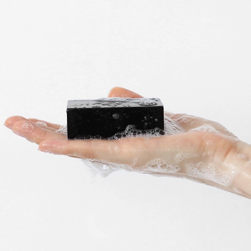 фото Pureforet мыло твёрдое с бамбуковым углём natural soap bamboo charcoal