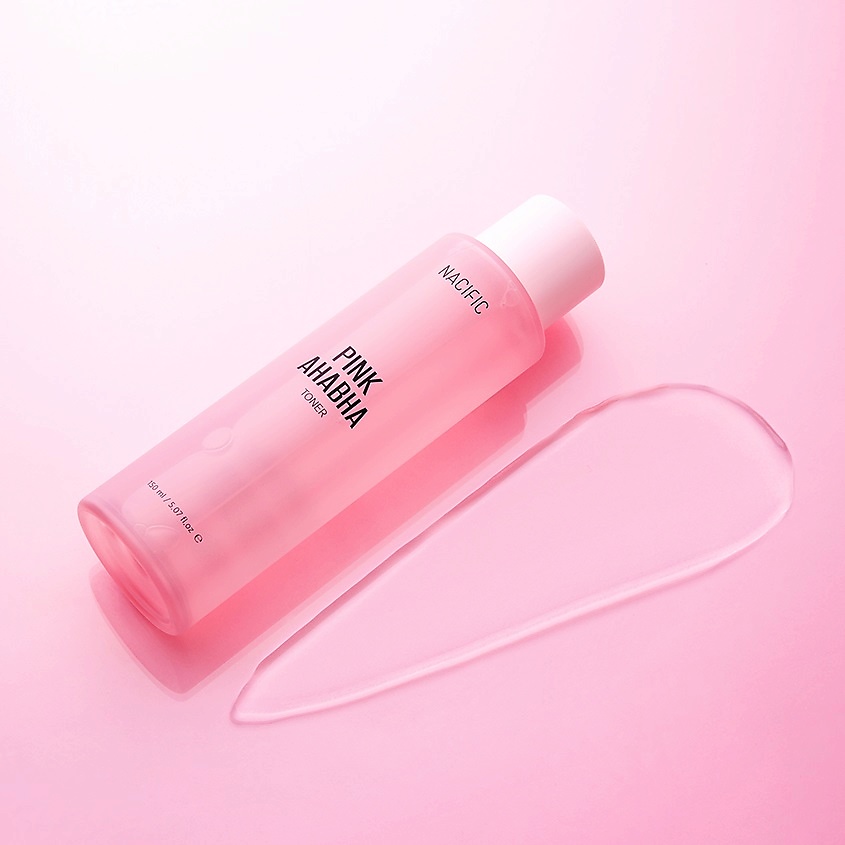 фото Nacific тонер отшелушивающий с экстрактом арбуза и aha/bha кислотами pink ahabha toner