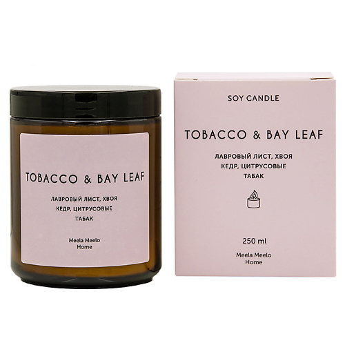 MEELA MEELO Свеча ароматическая Tobacco & Bay Leaf