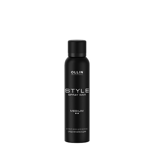 ollin лак для волос ollin professional style ультрасильной фиксации 500 мл Спрей для укладки волос OLLIN PROFESSIONAL Спрей-воск для волос средней фиксации STYLE