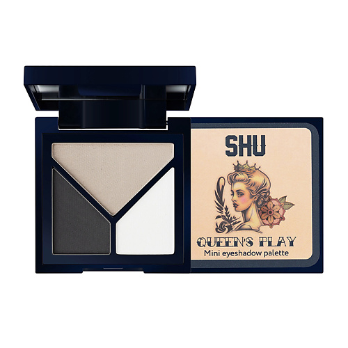 фото Shu мини палетка теней для век queen's play palette mini eyeshadow palette