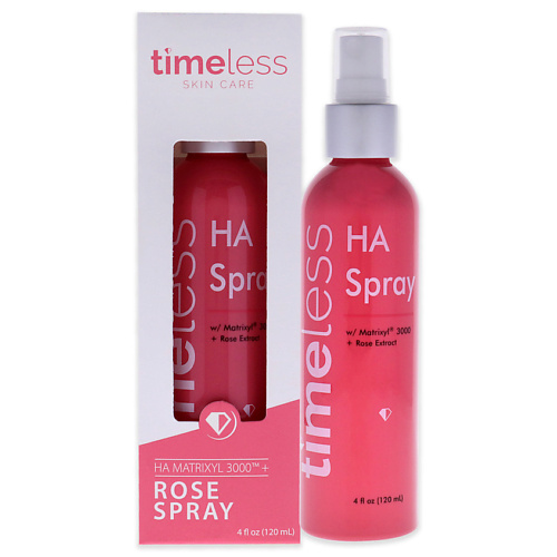 TIMELESS Спрей для лица и тела увлажняющий HA Matrixyl 3000 с экстрактом розы Rose Spray лонгидаза лиофилизат 3000 ме 5 шт