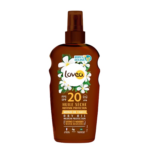 фото Lovea масло для тела сухое с spf 20 dry oil medium protection