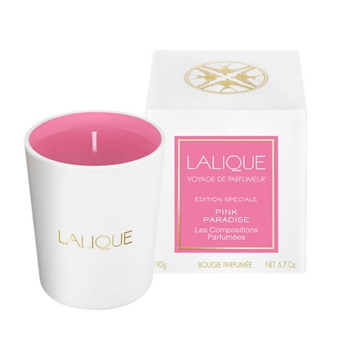 LALIQUE Свеча ароматическая PINK PARADISE lalique свеча ароматическая plume blanche