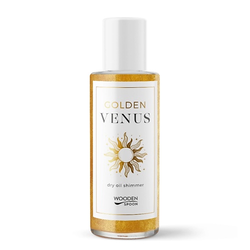 Масло для тела WOODEN SPOON Масло для тела сухое Золотое сияние Golden Venus Face & Body Dry Oil Shimmer Gold