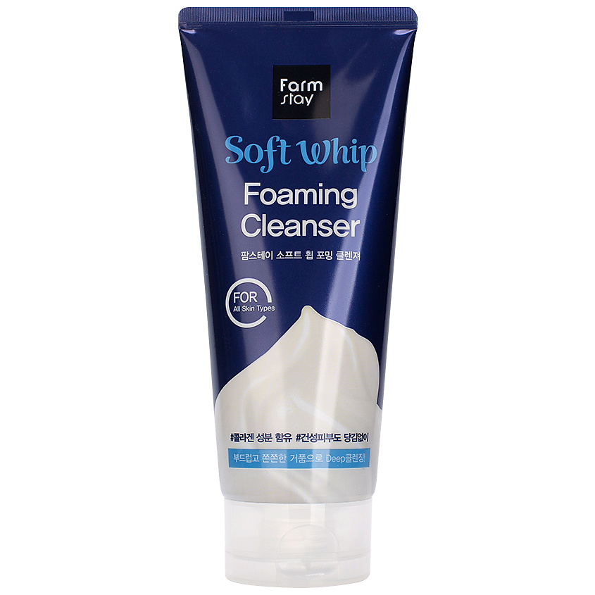 фото Farmstay пенка для умывания мягкая очищающая soft whip foaming cleanser