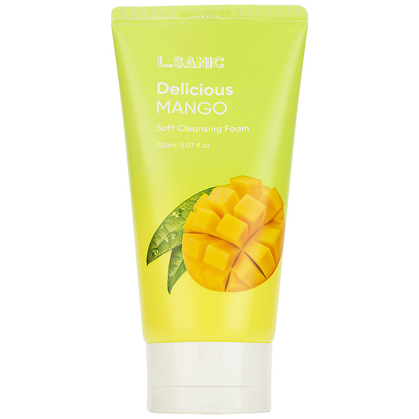 фото Lsanic пенка для умывания очищающая с экстрактом манго delicious mango soft cleansing foam