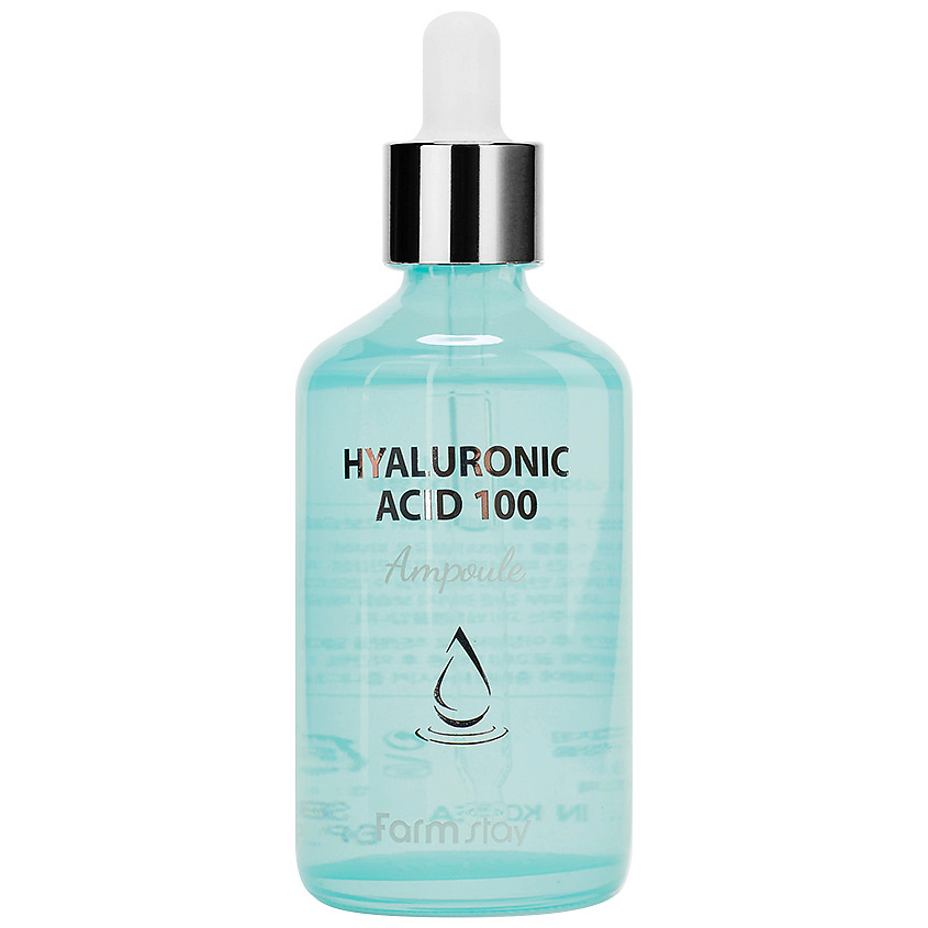 фото Farmstay сыворотка для лица ампульная с гиалуроновой кислотой hyaluronic acid 100 ampoule