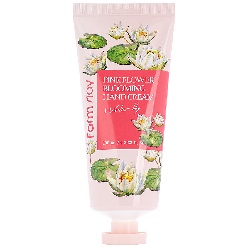 фото Farmstay крем для рук с экстрактом водяной лилии water lily pink flower blooming hand cream