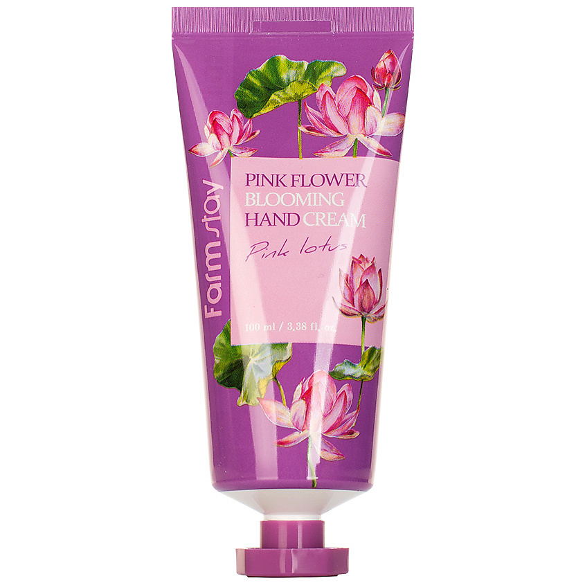 фото Farmstay крем для рук с экстрактом розового лотоса pink lotos pink flower blooming hand cream