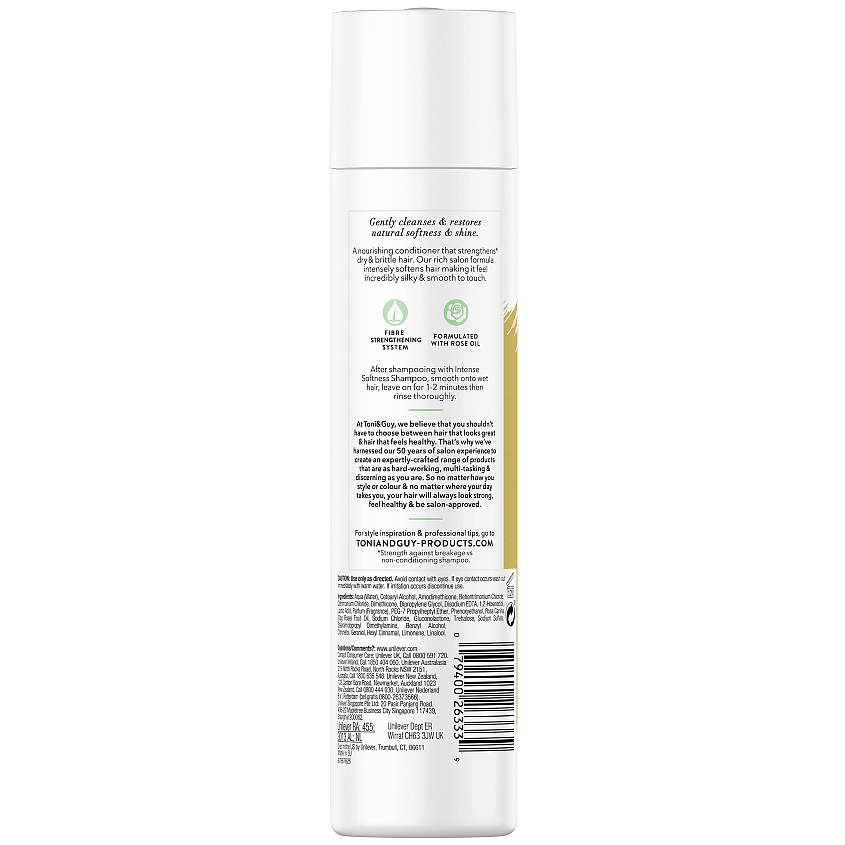 фото Toni&guy кондиционер естественная мягкость и блеск волос intense softness conditioner