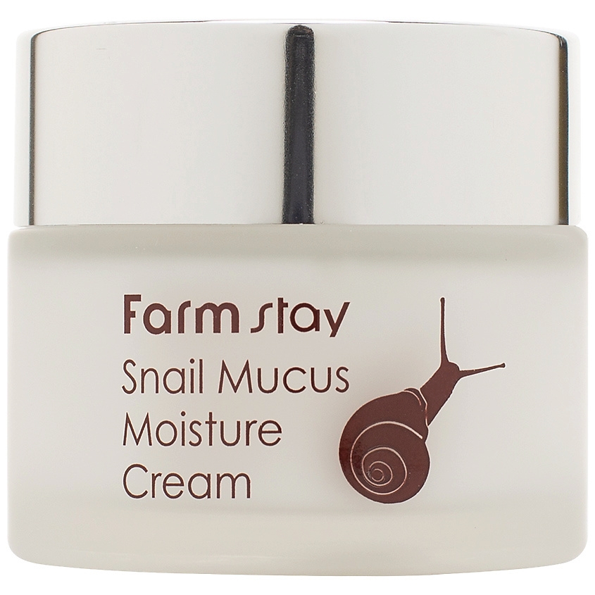 фото Farmstay крем для лица увлажняющий с муцином улитки snail mucus moisture cream