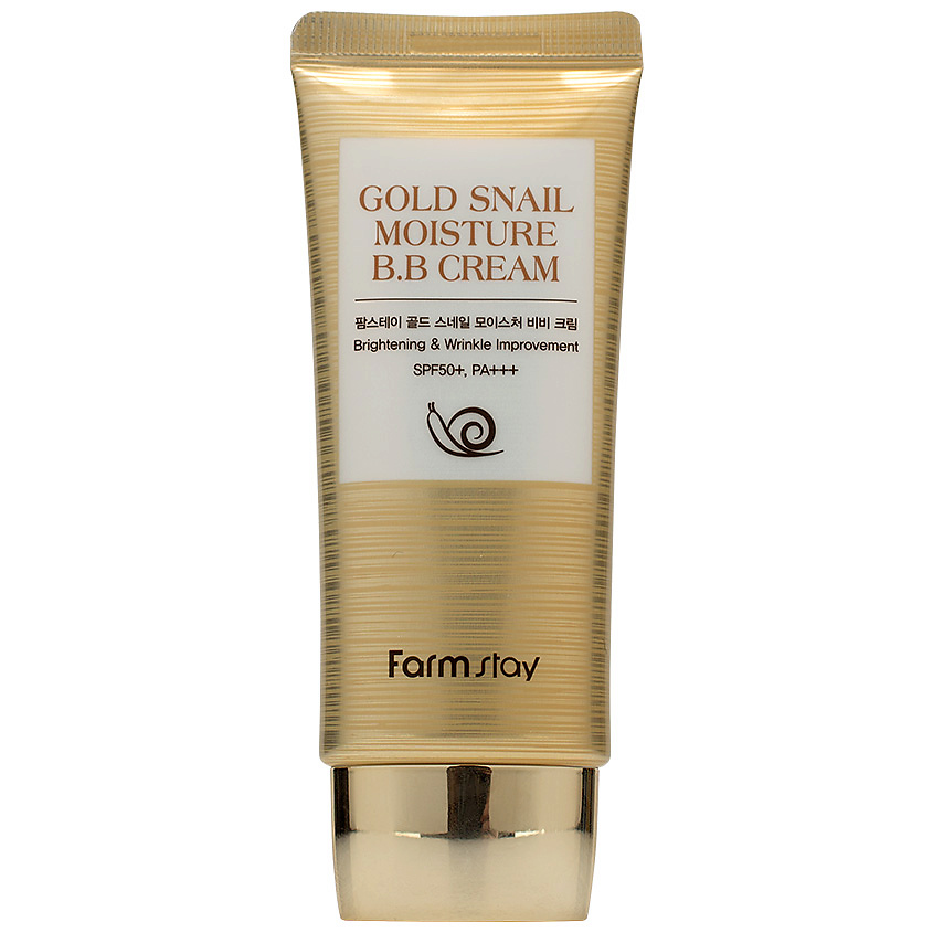 FARMSTAY BB крем увлажняющий с муцином улитки SPF 50+ / PA+++ Gold Snail Moisture BB Cream RMS983578 BB крем увлажняющий с муцином улитки SPF 50+ / PA+++ Gold Snail Moisture BB Cream - фото 2