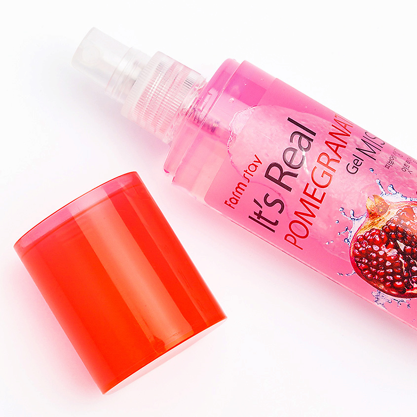 фото Farmstay гель-спрей для лица с экстрактом граната it's real pomegranate gel mist