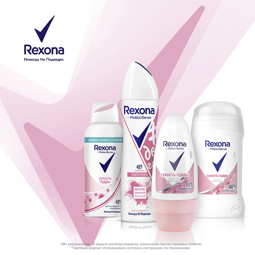 фото Rexona дезодорант-антиперспирант аэрозоль сухость пудры motion sense