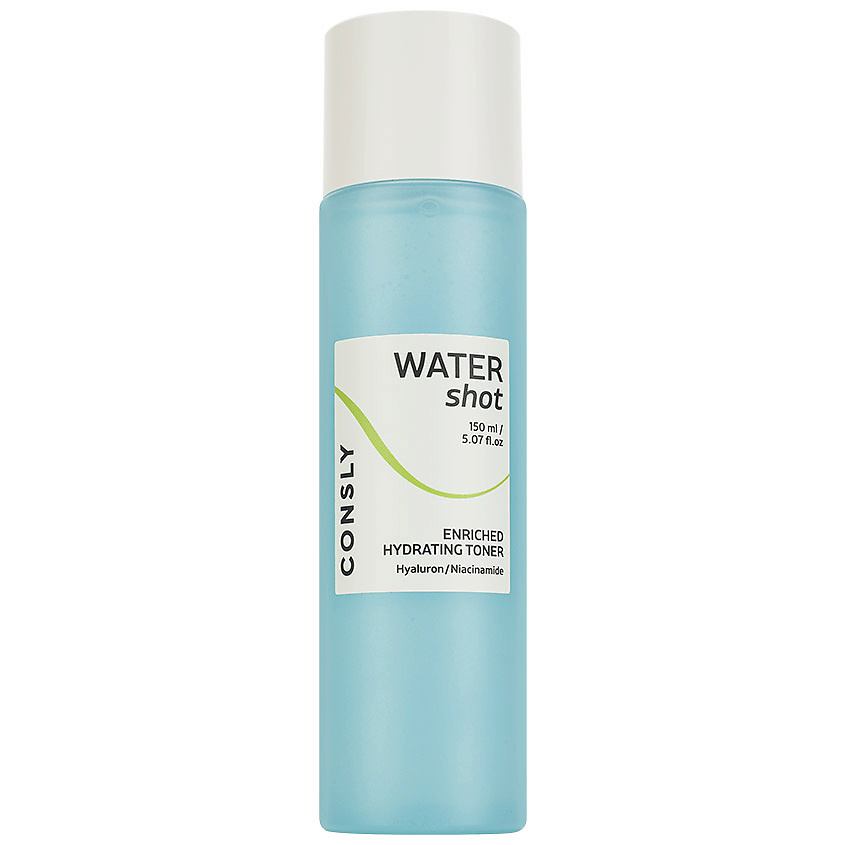 фото Consly тонер для лица увлажняющий с гиалуроновой кислотой и ниацинамидом water shot enriched hydrating toner