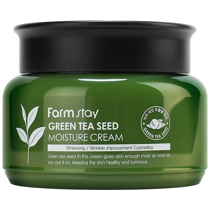 фото Farmstay крем для лица увлажняющий с семенами зеленого чая green tea seed moisture cream